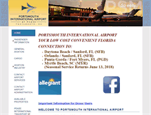 Tablet Screenshot of flyportsmouthairport.com